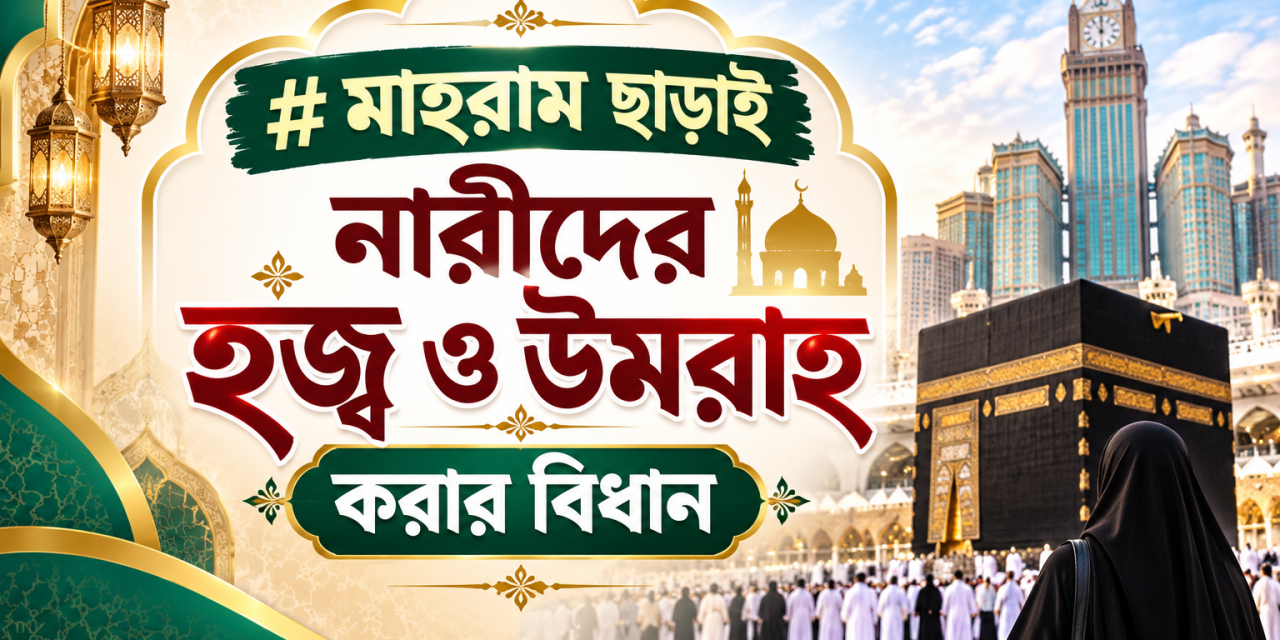 মাহরাম ছাড়াই নারীদের হজ্ব ও উমরাহ করার বিধান